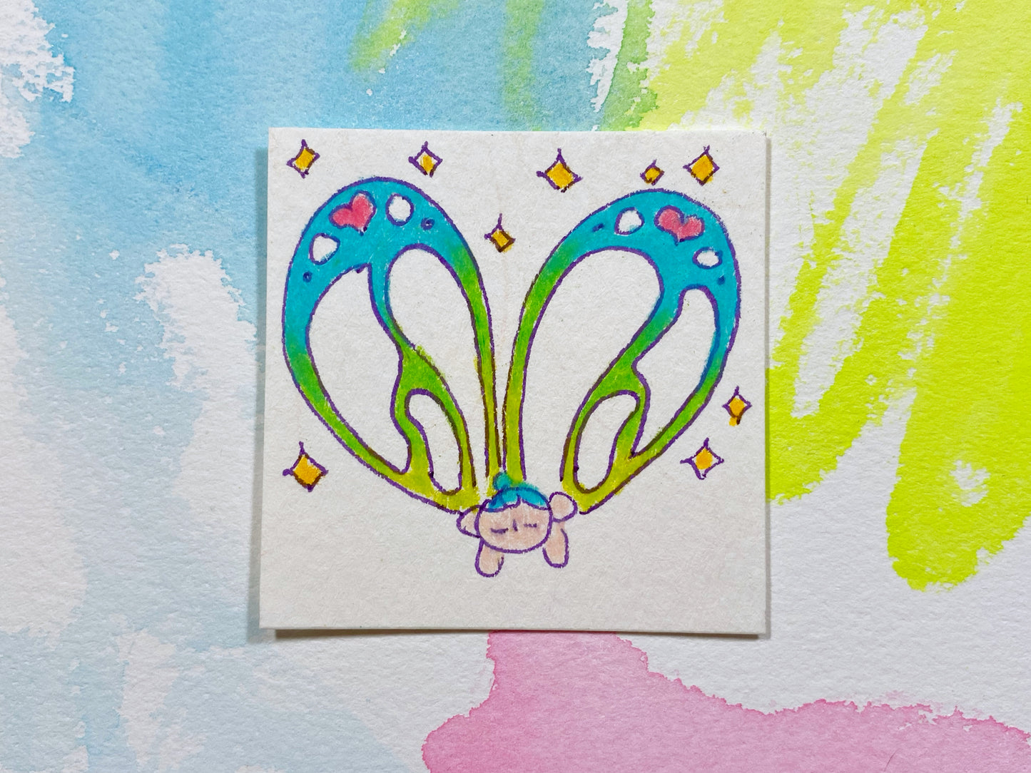 Sky Fairy Original Artwork | Cute Original Artwork | Mini Artwork