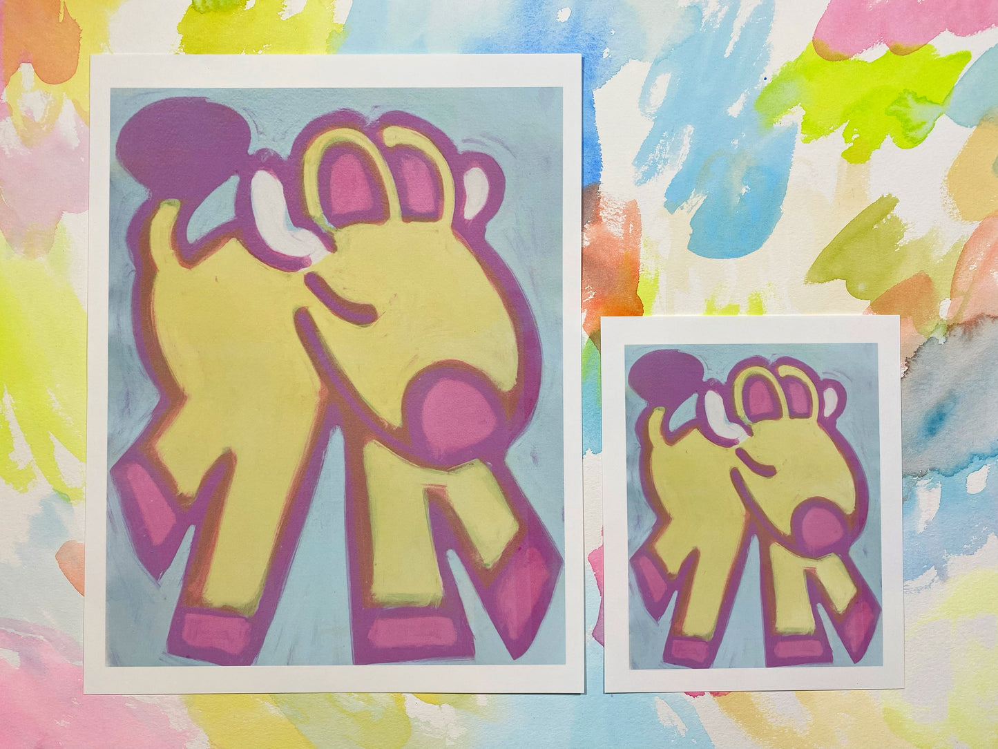 Sleepy Cow Art Print | Cute Art Print