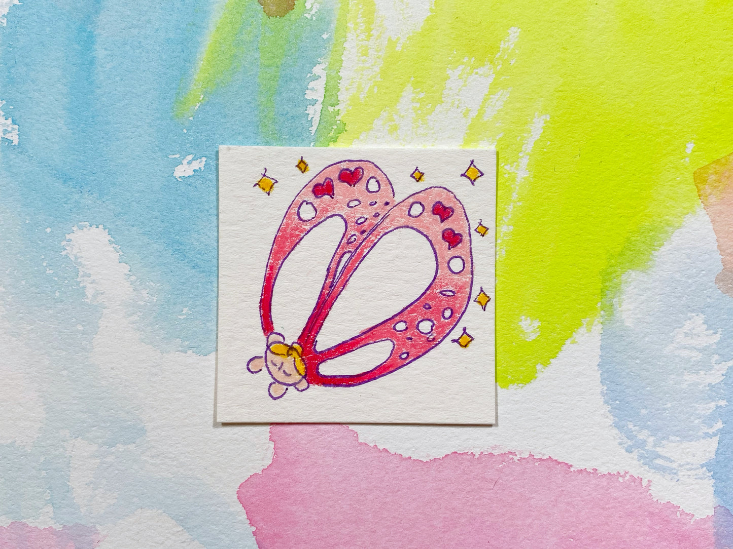 Heart Fairy Original Artwork | Cute Original Art | Mini Art