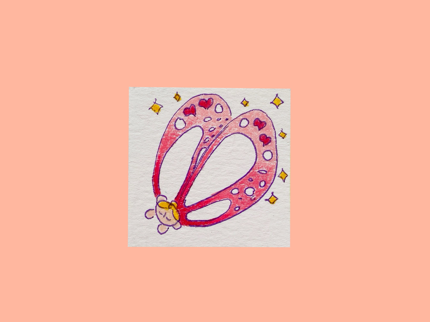 Heart Fairy Original Artwork | Cute Original Art | Mini Art