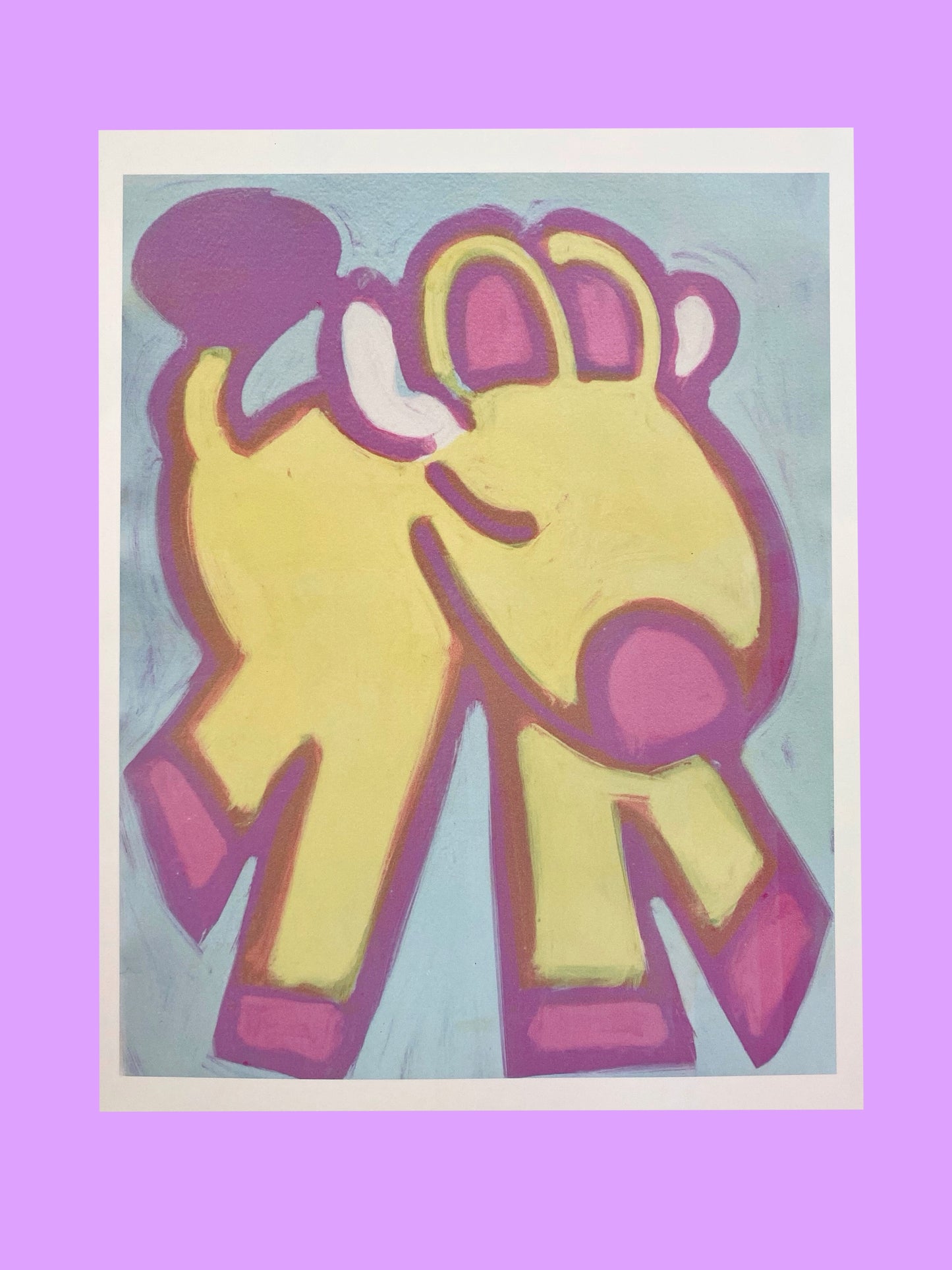 Sleepy Cow Art Print | Cute Art Print