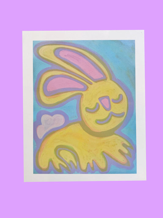 Bunny Art Print | Cute Art Print